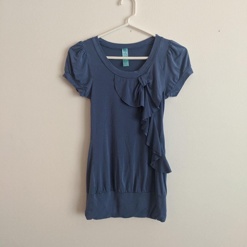 Cotton Top with Bow Detail
